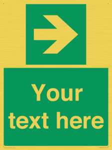 Custom Arrow Right Sign